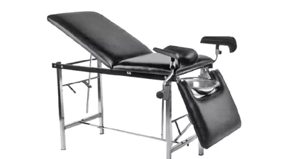 Hospital Medical Gynecological Examination Bed Table With PU Leather