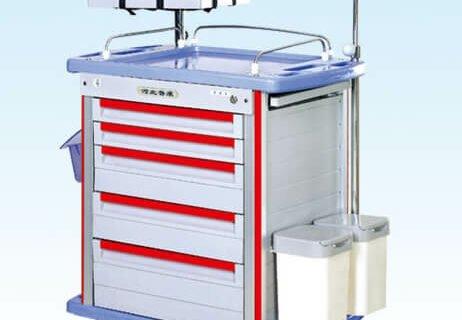 Emergency trolley red