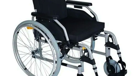 Wheel Chair with back support with lumbar curve