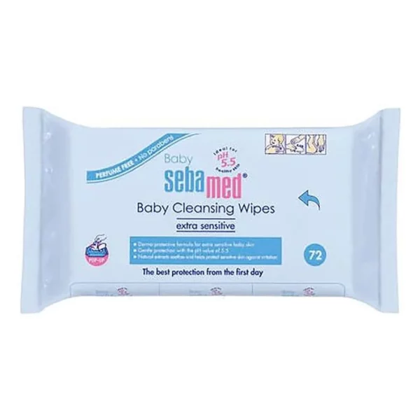 Sebamed Baby Wet Wipes 72'S Perfume free