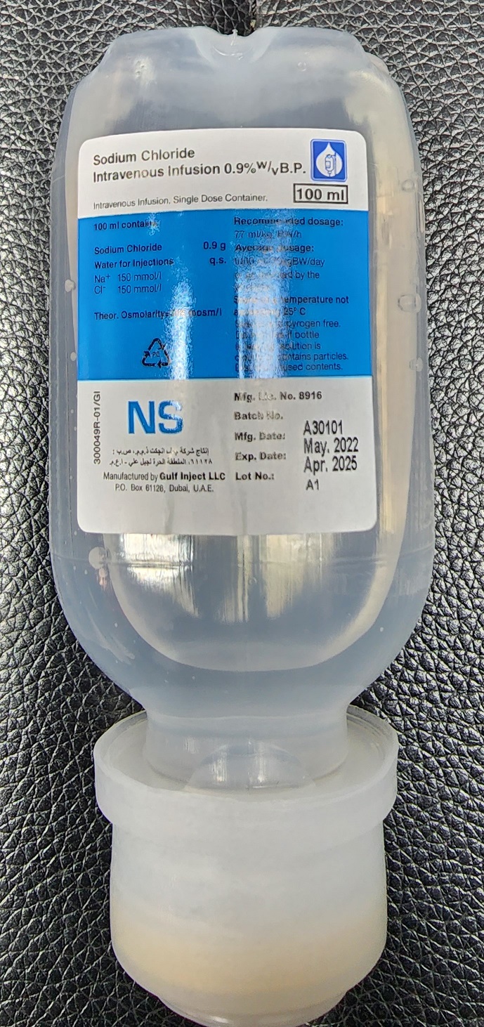 Normal Saline 100ml Bottle Medibay