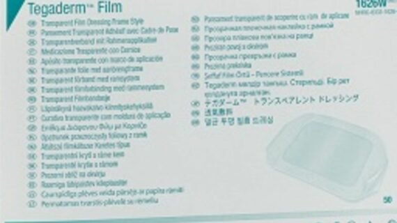 3m Tegaderm Transparent Film Dressing, 10cm x 12cm, 1626W, 50's/box