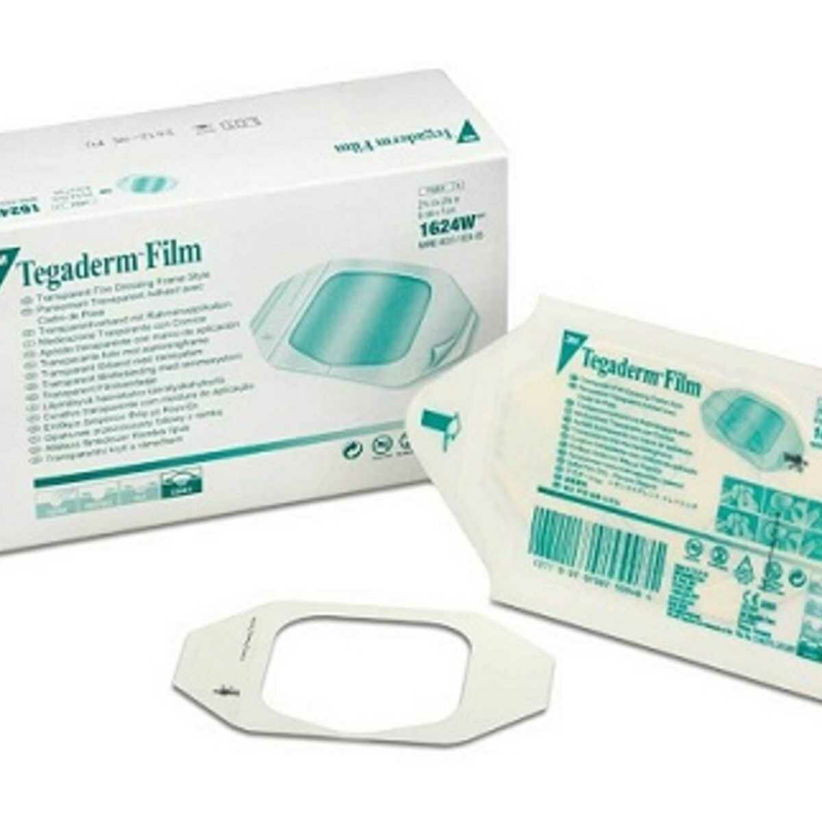 3m Tegaderm Transparent Film Dressing, 6cm x 7cm, 1624W - Image 1