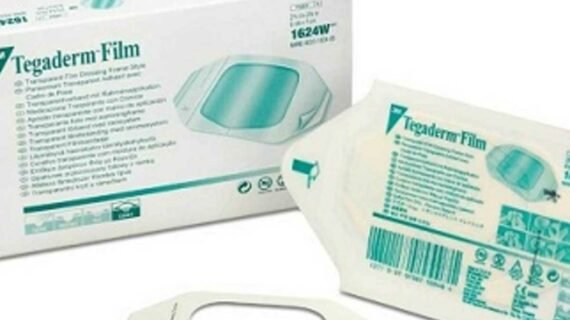 3m Tegaderm Transparent Film Dressing, 6cm x 7cm, 1624W