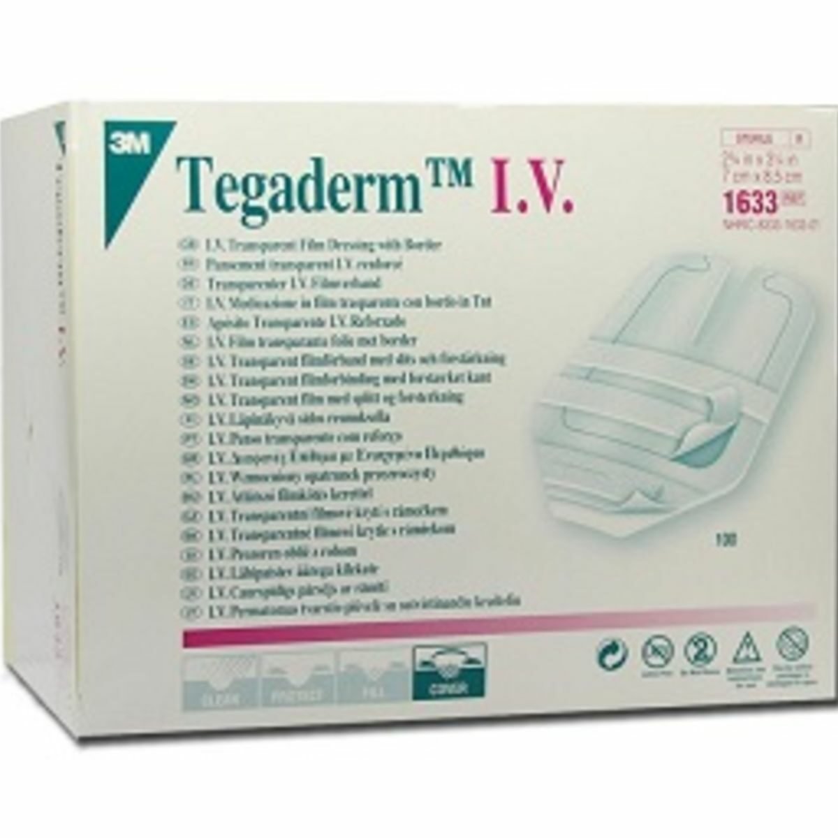 Tegaderm_1633 3m Tegaderm Iv Dressing, 7cm x 8.5cm ,1633 - Image 1