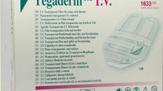 3m Tegaderm Iv Dressing, 7cm x 8.5cm ,1633