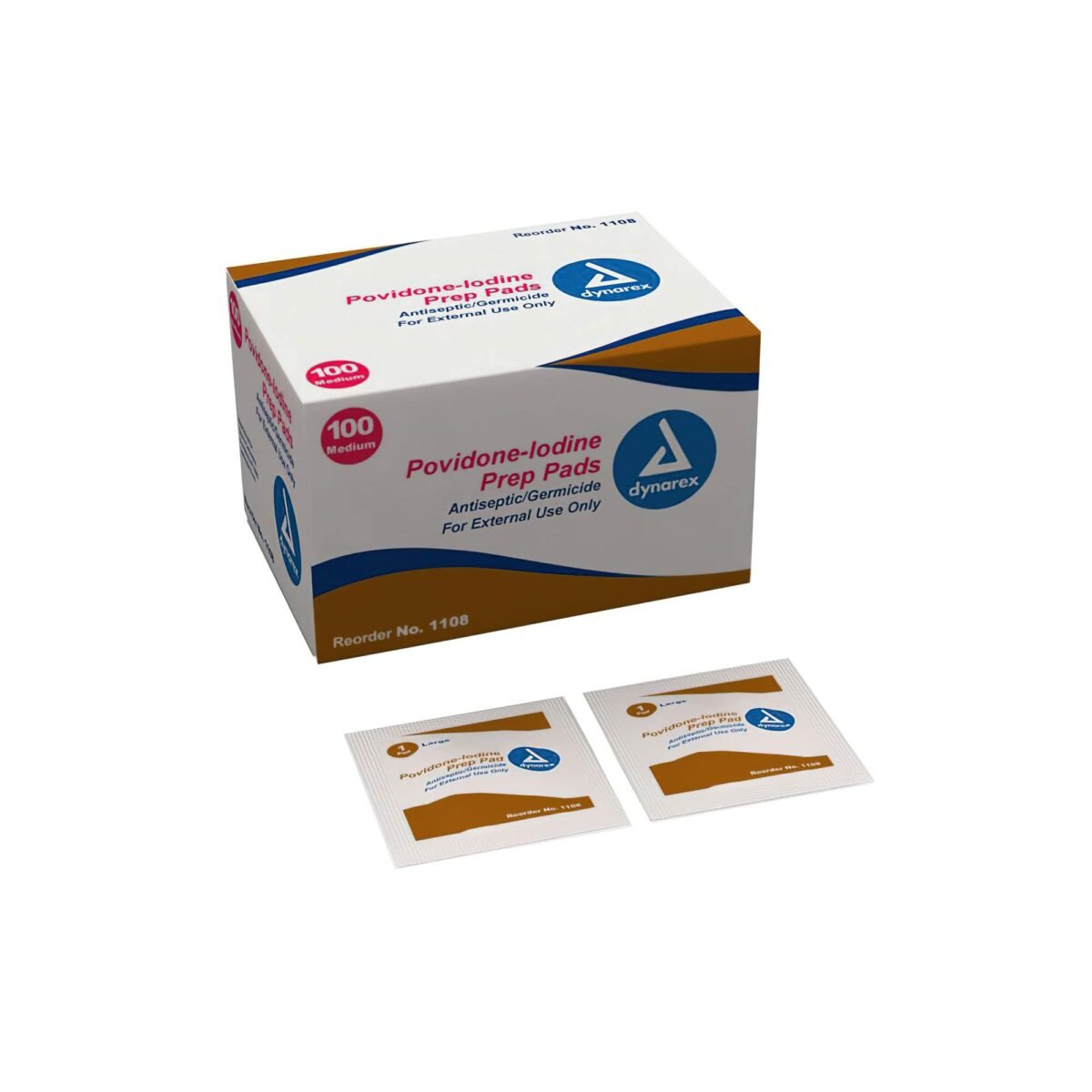 Povidone Iodine Prep Pads Bx/100 - Image 1