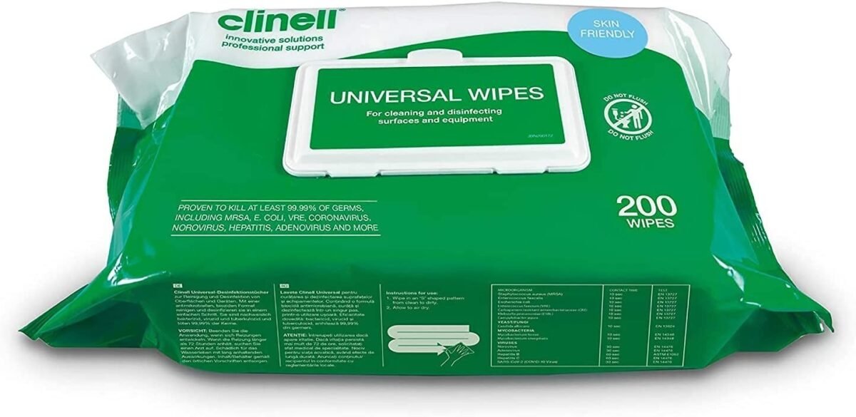 Clinell Universal Wipes, 200 sheets - Image 1