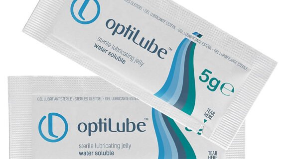 Optilube Sterile Lubricating Jelly 5g sachet, 20pcs loose