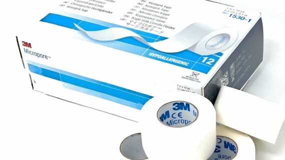 3m Micropore Paper Surgical Tape: 2.5cm x 9.14m (1in x 10yds)
