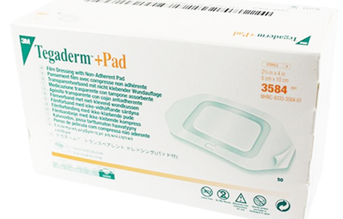 3m Tegaderm + Pad Transparent Dressing With Absorbent Pad 3584, 50's/box