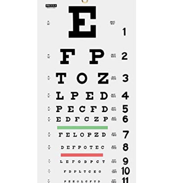 Eye Chart, 28cm x 56cm