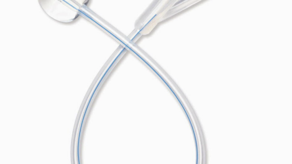 Silicone Foley Catheter, Red, Fr18