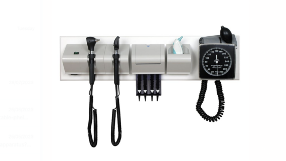 Wall Mounted Otoscope/Ophthalmoscope Set With BP Measurement