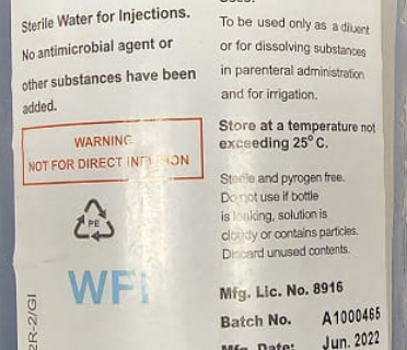 Water For Injections 1000ml