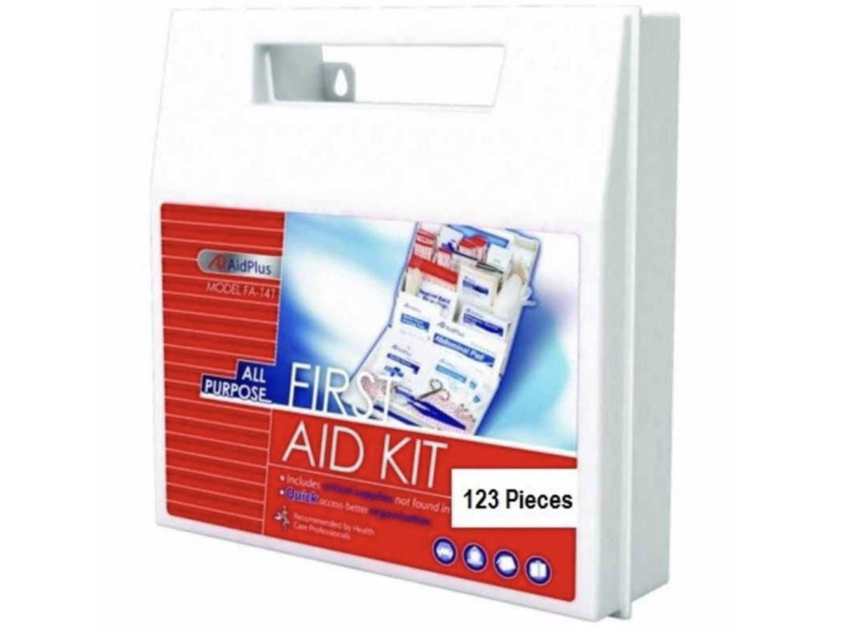 All Purpose First Aid Kit, 25 Person (123 Pieces) (6) All Purpose First Aid Kit, 25 Person (123 Pieces) - Image 1