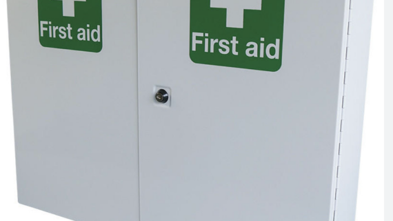 First Aid Metal Cabinet with Metal Double Door Lock (EMPTY) XL