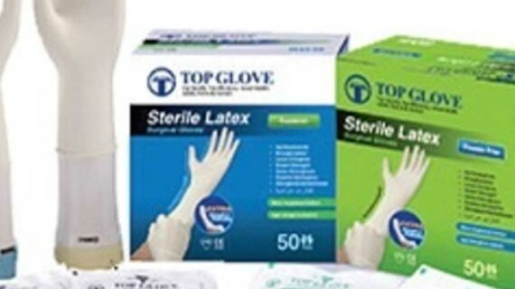 6.0 Sterile Latex Surgical Glove, Powdered Free