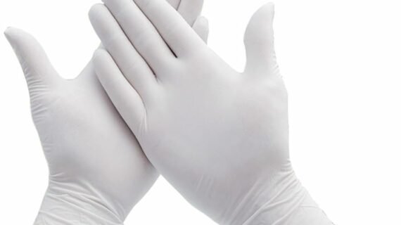 Large, Latex Examination Glove, Powder Free