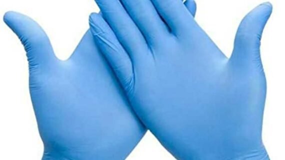 Large, Nitrile Examination Glove, Powder Free
