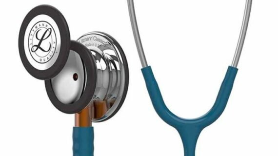 3M Littmann Stethoscope Classic III Caribbean Blue Tube With Mirror Chestpiece - 5874
