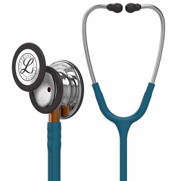 3M Littmann Stethoscope Classic III Caribbean Blue Tube With Mirror Chestpiece - 5874