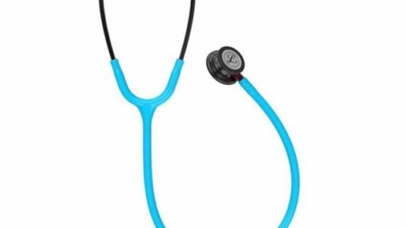 3M Littmann Stethoscope Classic III Torquoise Tube With Smoke Finish - 5872