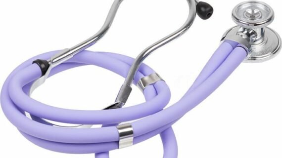 B.WELL WS-3 LILAC STETHOSCOPE WITH GBOX SPRAGUE RAPPAPORT