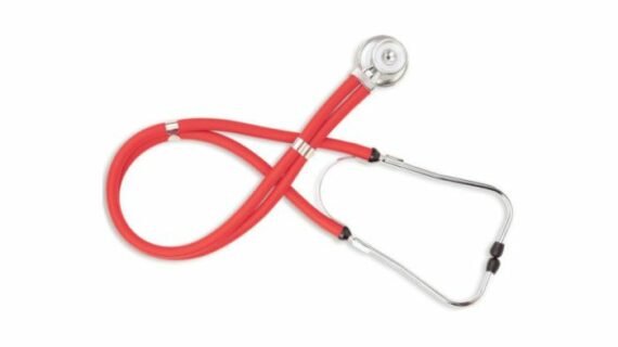 B.WELL WS-3 RED STETHOSCOPE WITH GBOX SPRAGUE RAPPAPORT