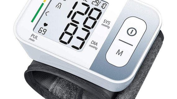 Beurer BC 28 Wrist Blood Pressure Monitor, White/Grey