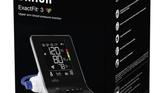 Braun Exact Fit 3 Upper Arm Blood Pressure Monitor, BUA 6150, Black