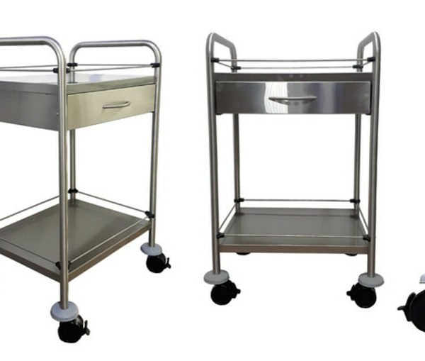 Dressing Trolley 2 Shelves With Single Drawer