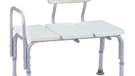 Media6 3-Seat Bath Bench, 799L, White/Grey