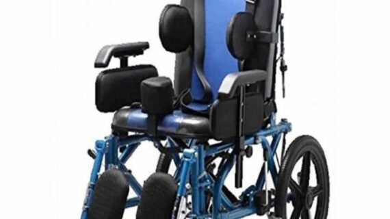 Pediatric Multi Functional Cerebral Palsy Wheelchair Blue - 36