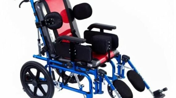 Pediatric Multi Functional Cerebral Palsy Wheelchair Red - 36cm
