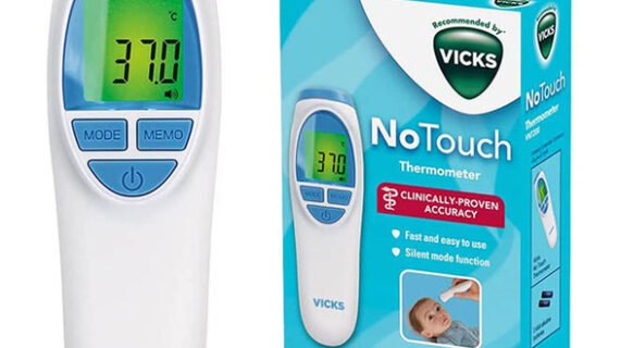 Vicks Thermometer with No Touch Technology for Babies, VNT200EU, White